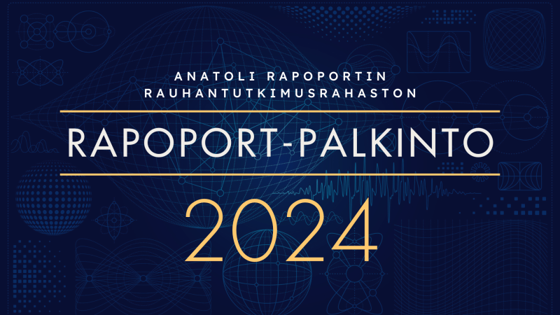 Rapoportin palkinnon 2024 haku on avattu