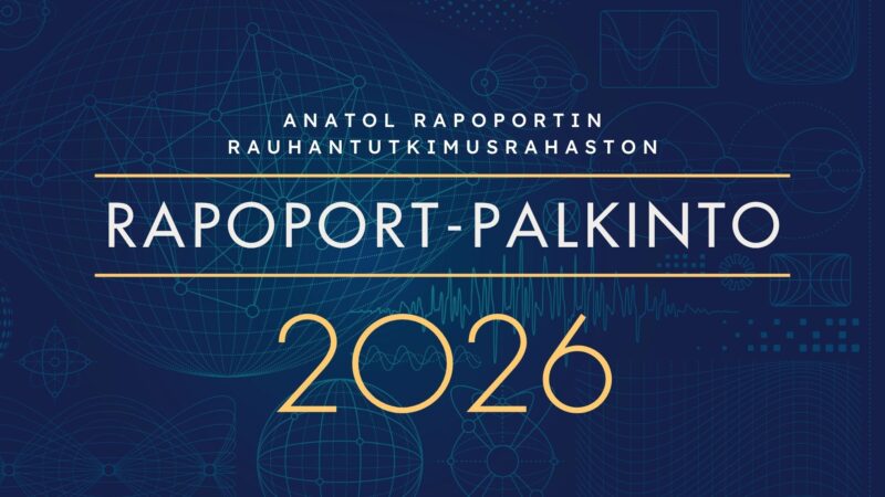 Rapoportin palkinnon 2026 haku